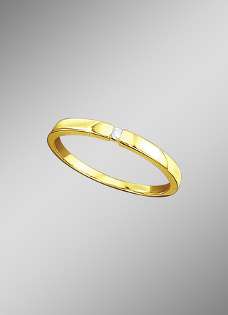 Solitaire-ring met briljant