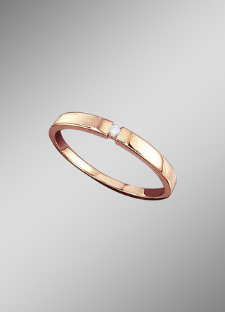 Solitaire-ring met briljant