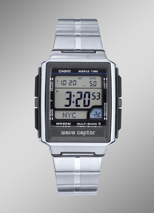 Digitale horloges - Casio draadloze chronograaf Wave Ceptor, in Farbe