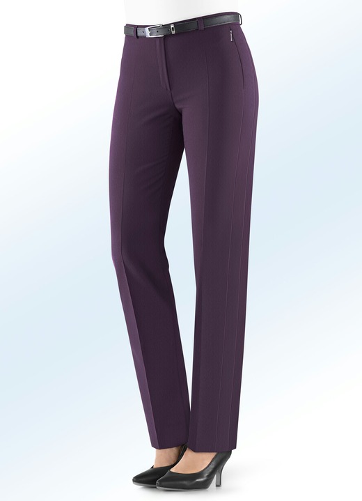 - Aantrekkelijke broek met stretch tailleband, in Größe 018 bis 245, in Farbe BOURGOND GEM. Ansicht 1