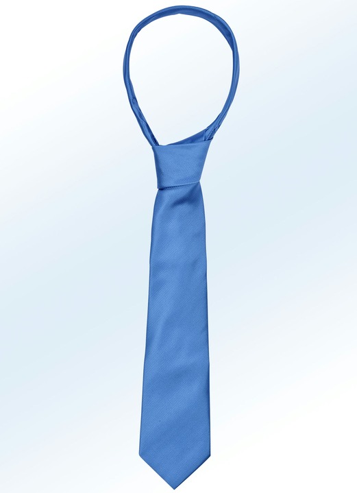 Herenmode - Stijlvolle stropdas, in Farbe MIDDENBLAUW Ansicht 1