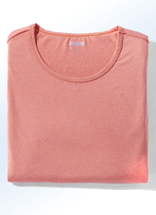 - Gemêleerd functioneel shirt van “LPO” in 3 kleuren, in Größe 036 bis 050, in Farbe ABRIKOOS Ansicht 1