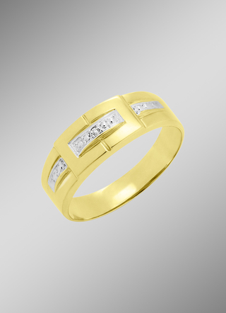 Moderne damesring met diamant