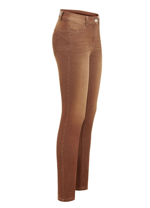 Broek met knoop- en ritssluiting - Jeans met push-up-effect, in Größe 017 bis 050, in Farbe CAMEL Ansicht 1