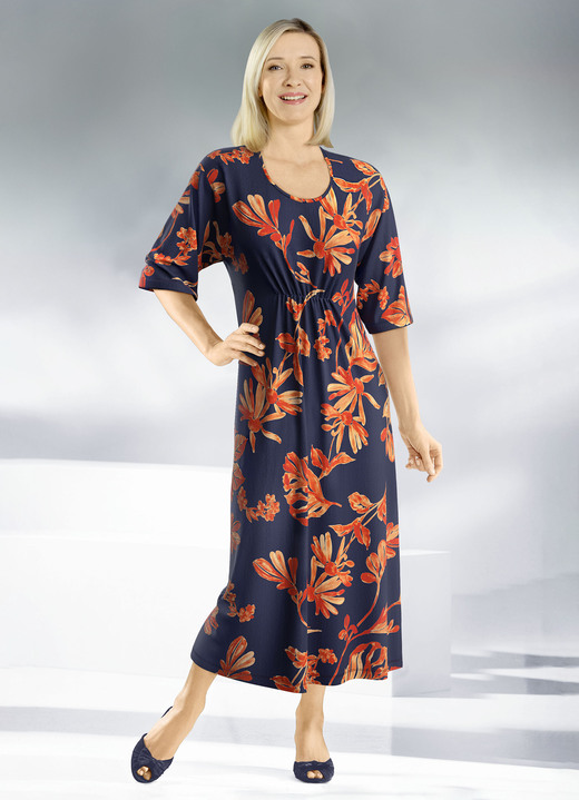 Korte mouw - Kaftan met schitterend gekleurde print, in Größe 038 bis 062, in Farbe MARIENE KREEFT