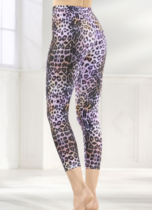 Leggings - Laurina-legging in 7/8-lengte, in Größe 036 bis 052, in Farbe ZWART-PAARS-KLEURIG